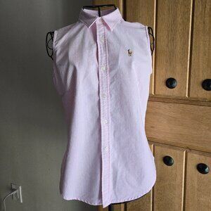 Ralph Lauren Sleeveless Striped Shirt